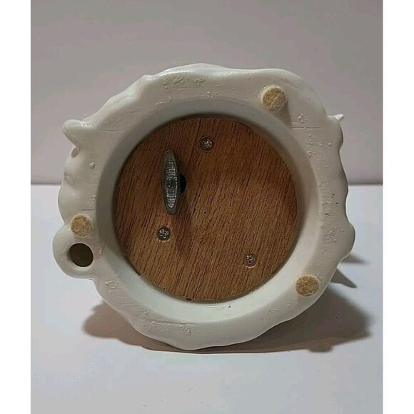 Midwest Taiwan White Porcelain Angel Harp Figurine Wind Up Music Box Vintage - Picture 7 of 7